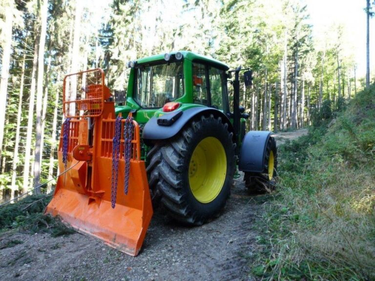 tiger seilwinde im wald nah